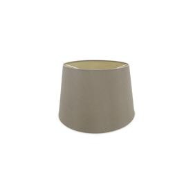 D0306  Sutton 35cm Dual Mount Fabric Shade Taupe, Halo Gold